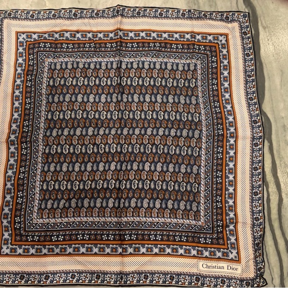 Dior Vintage Silk Scarf - Picture 3 of 11